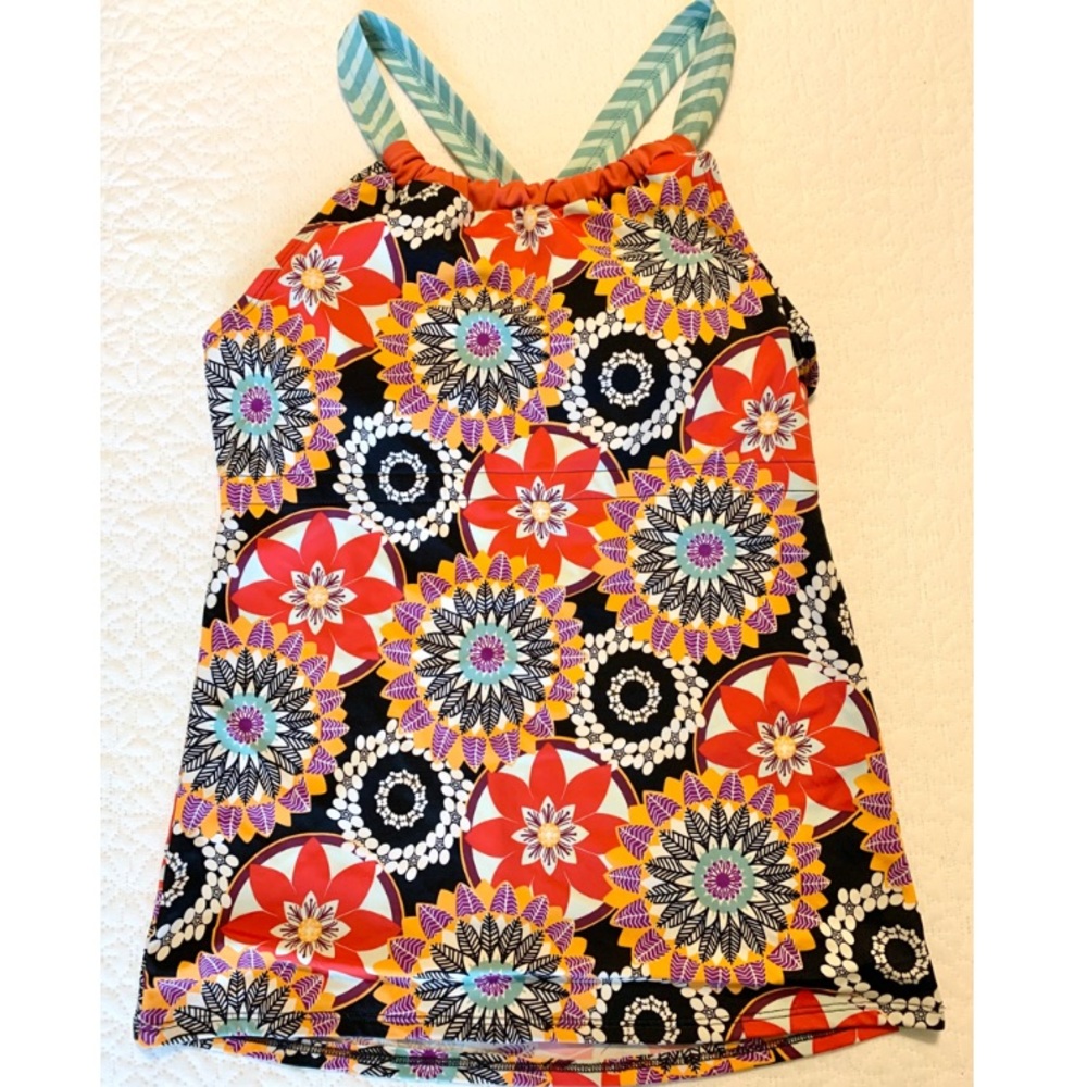 Lime Ricki Floral Tankini